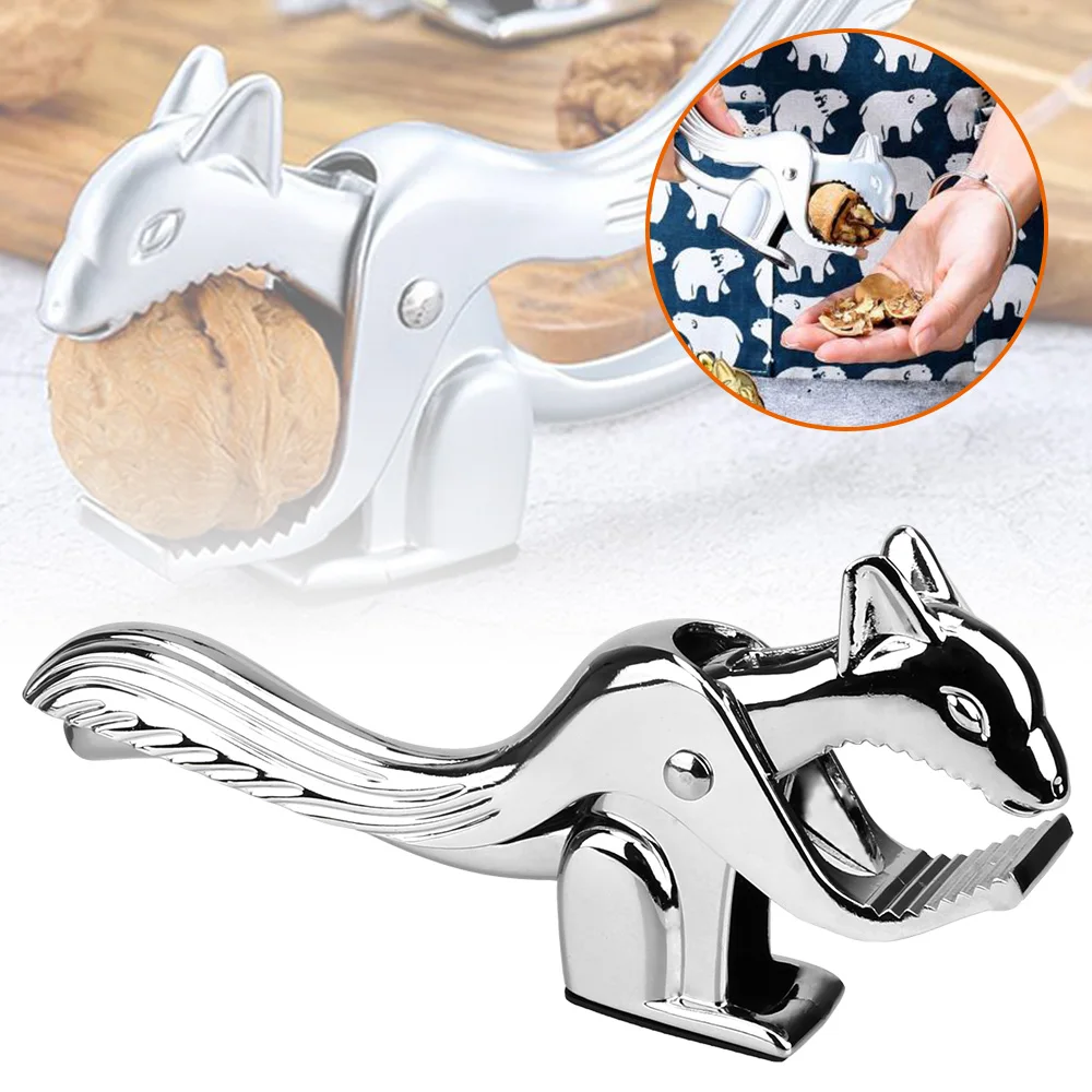 

Quick Walnut Cracker Squirrel Shape Almond Nut Pecan Nuts Nutcracker Sheller Opener Multi-Function Pine Pecan Hazelnut Plier