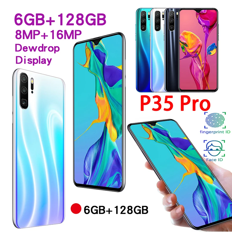 Android мобильный телефон 6 3 &quotFace ID HD экран 6G + 128G rom 8MP 16MP четырехъядерный 2000mAh 5MP
