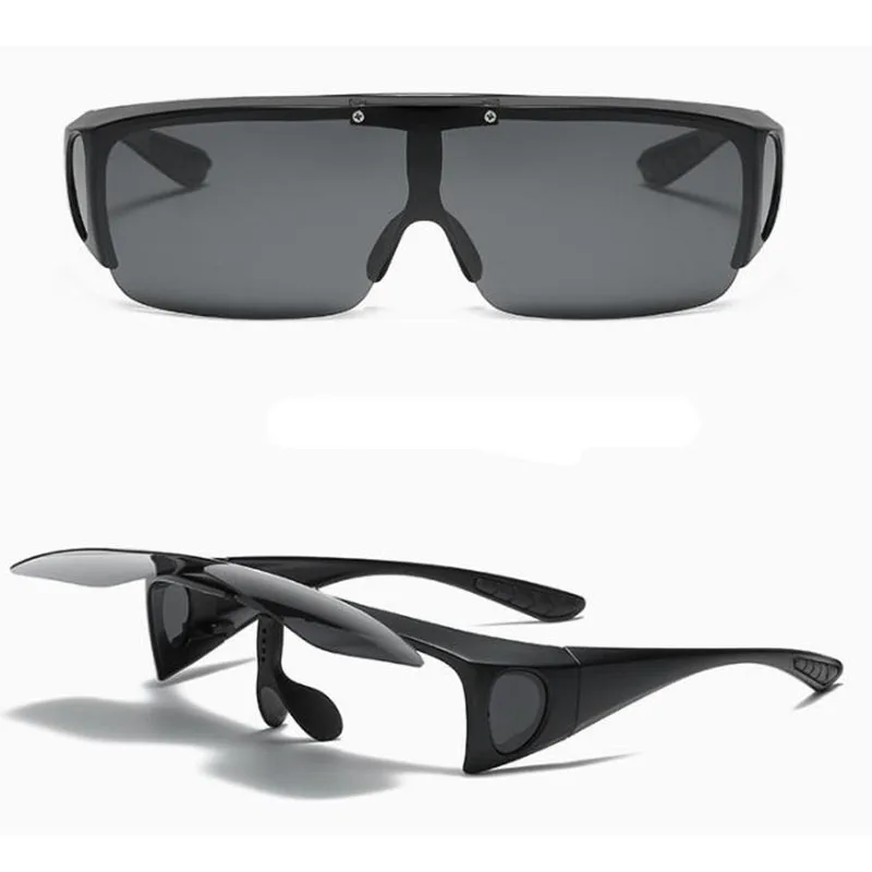 Очки солнцезащитные мужские с зеркальными линзами винтажные поляризационные