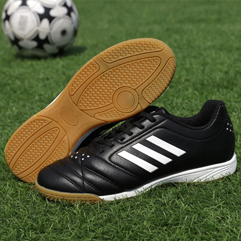 Футбольные бутсы для унисекс черные футбольные помещений Детские брендовые