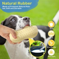 pet toy cat dog molar cleaning mouth sounding toys rubber bite resistant rubber peanut model clean tooth chew tooth toy