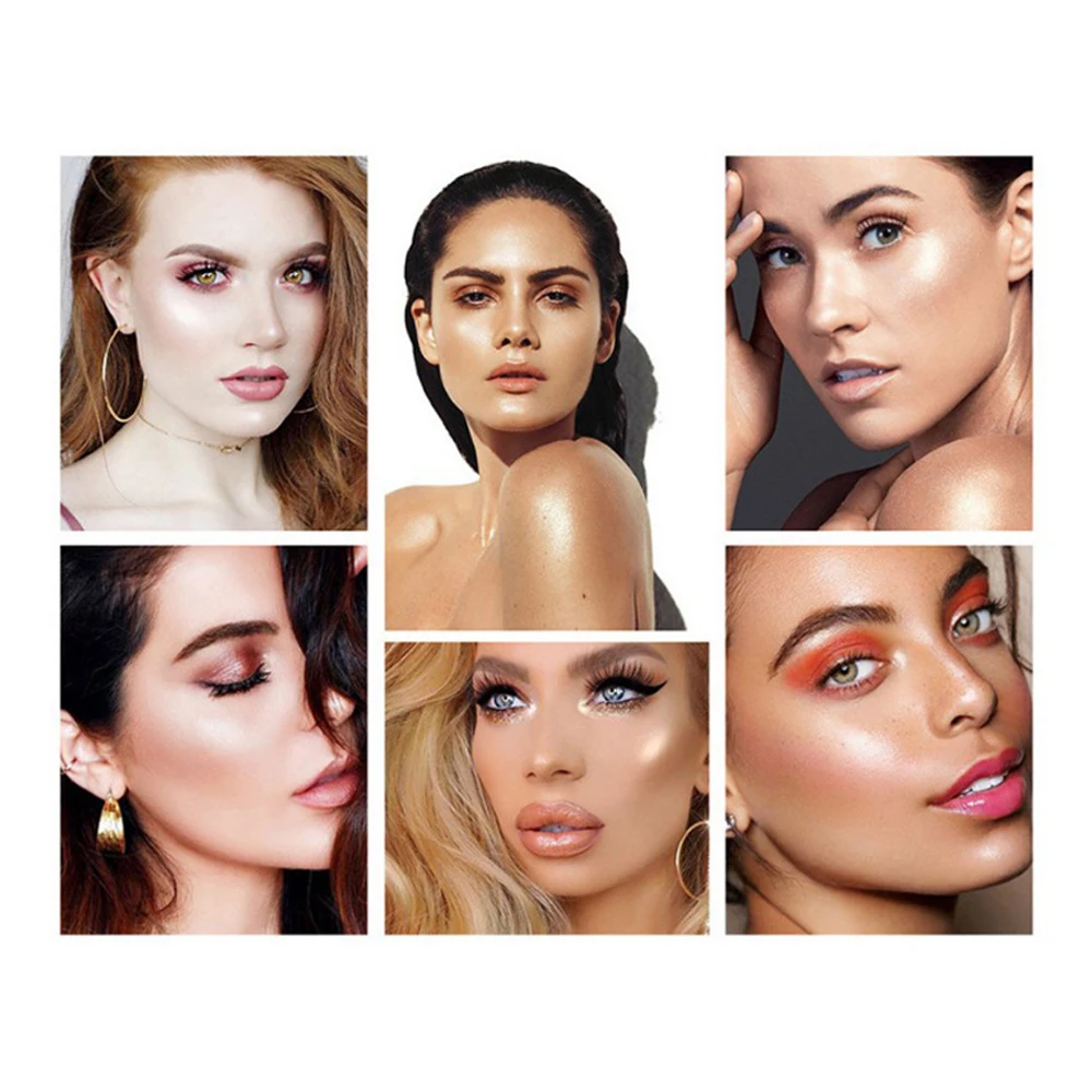 Водонепроницаемые тени для век 12 цветов макияж с блестками и свечение жидкая