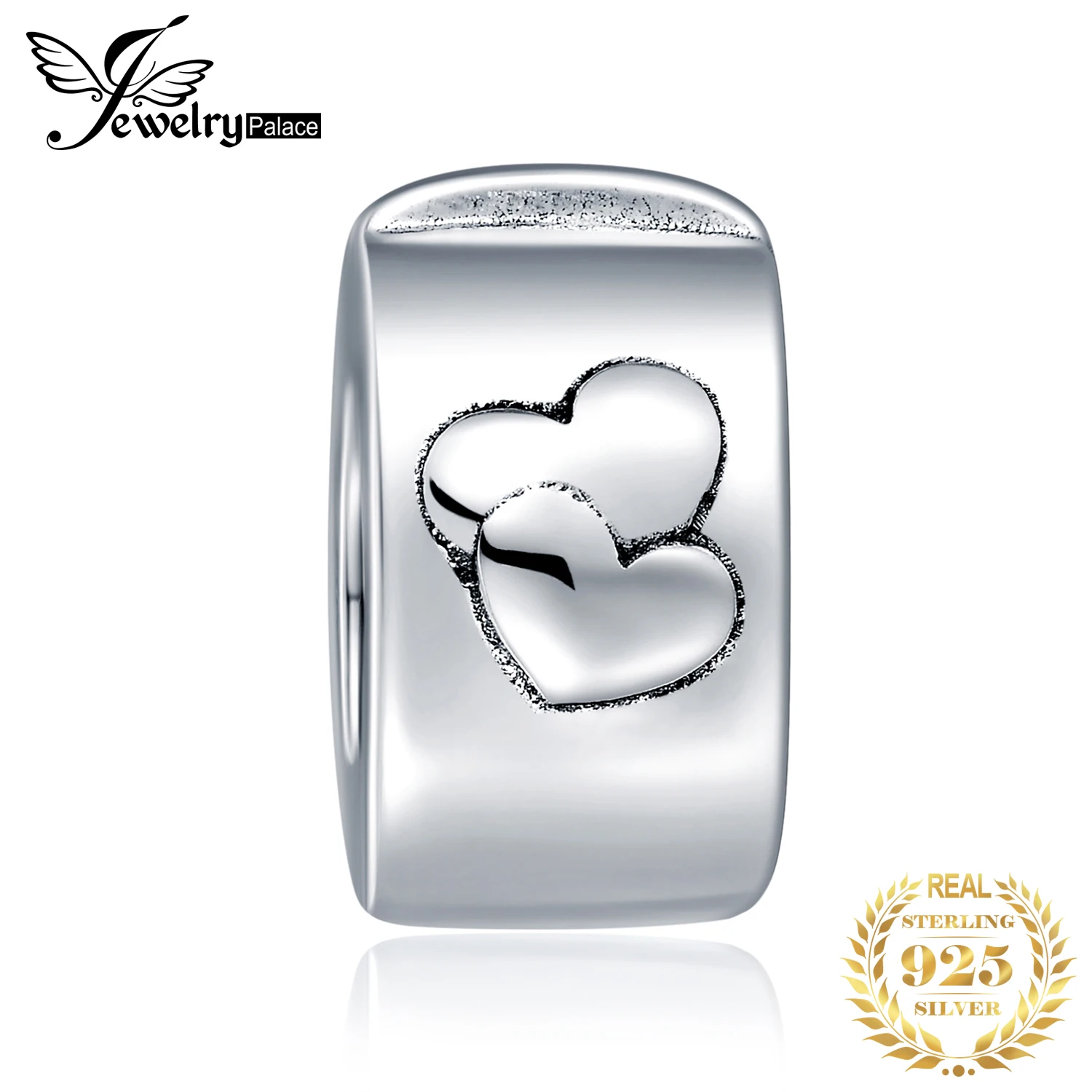 JewelryPalace 925 пробы серебро выгравированы сердца круглый Шарм бисера Fit браслеты из бисера для женщин бисером цепочки и ожерелья