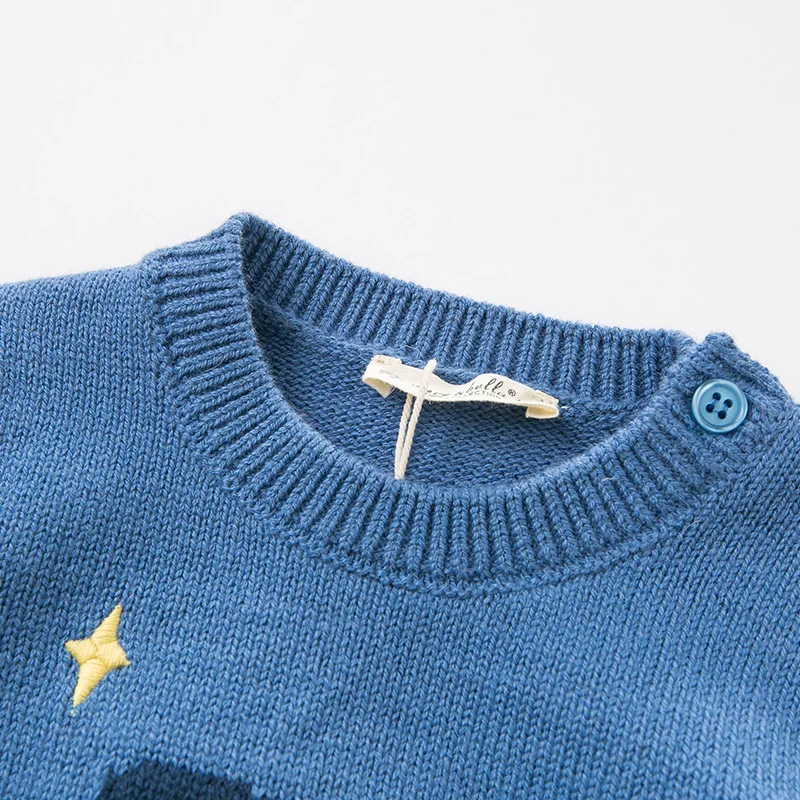 DBW11730 dave bella autumn knitted sweater infant baby boys long sleeve pullover kids toddler tops children | Детская одежда и