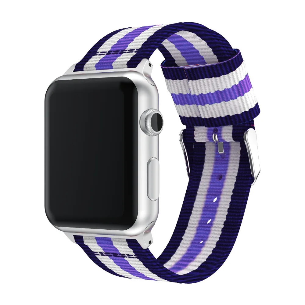 Ремешок Nato для Apple Watch band плетеный нейлоновый браслет apple watch 4 3 5 44 мм/40 мм iwatch 42 мм/38