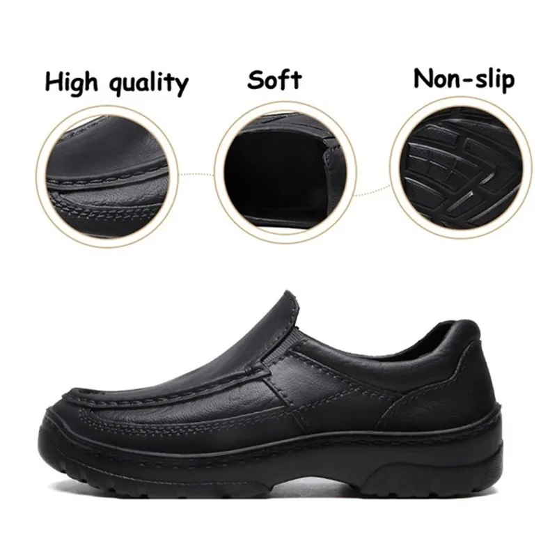 

AtreGo Men Chef Nurse Casual Kitchen Shoes Waterproof Comfortable Lightweight Anti-slip Work Shoes Industry Kitchen Work Shoes