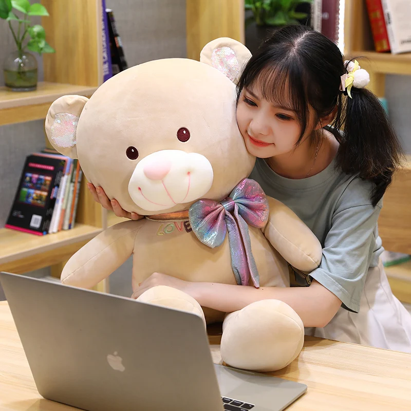 

New 65-75cm Teddy Bear Toys Soft Plush Sleeping bear Doll Simulation Anime Lovely bear Dolls Valentine Gift for Lover