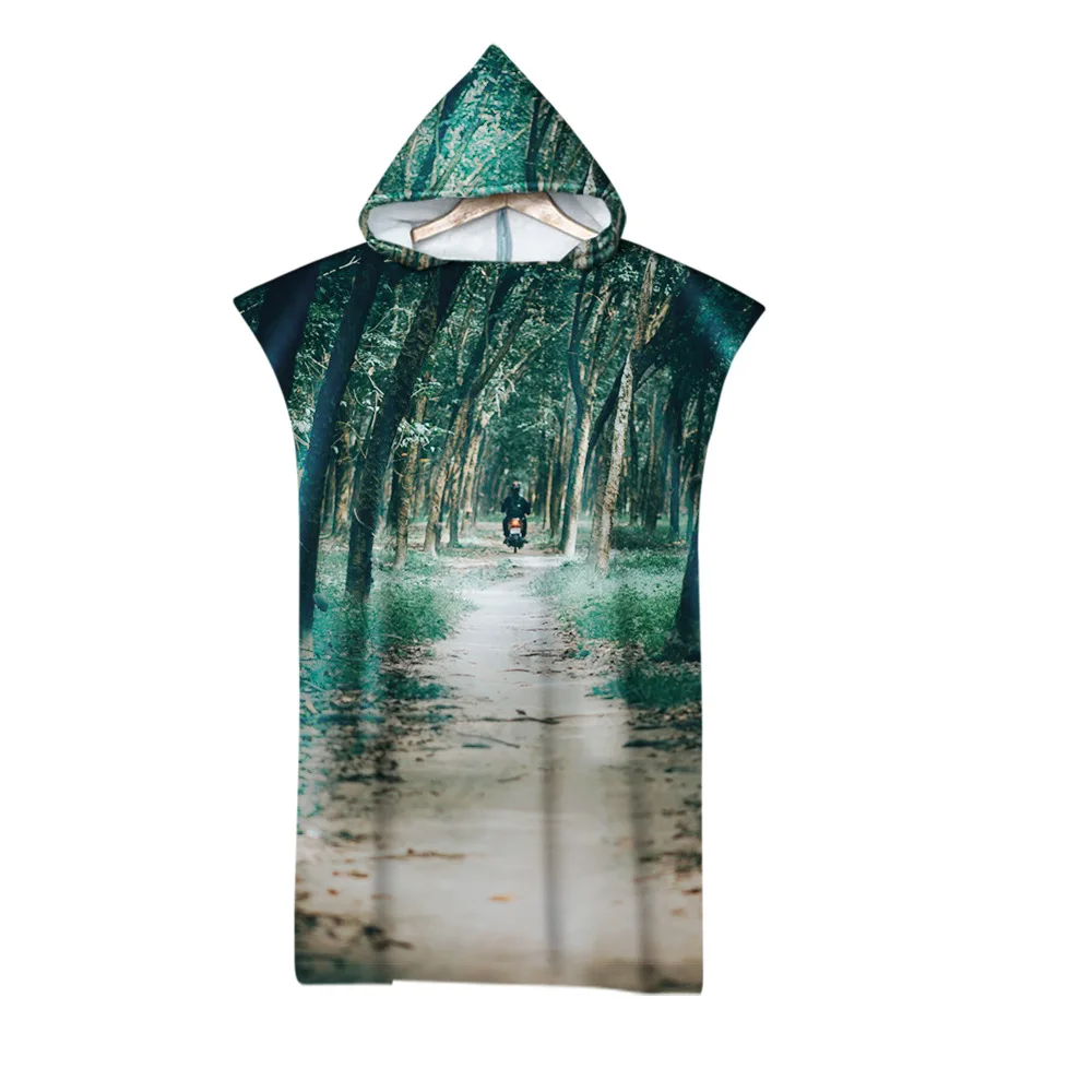 Пляжное полотенце Irisbell для взрослых банный халат плащи с капюшоном бассейна