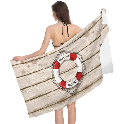 Ocean Series Creative Print Beach Towel Outdoor Quick Drying Swimming Surf Water Sport Yoga Mat Chair Cover Blanket | Спорт и