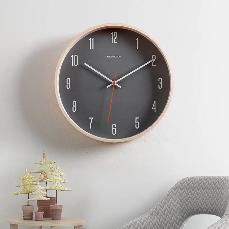 Минималистичные креативные настенные часы современный дизайн бесшумные