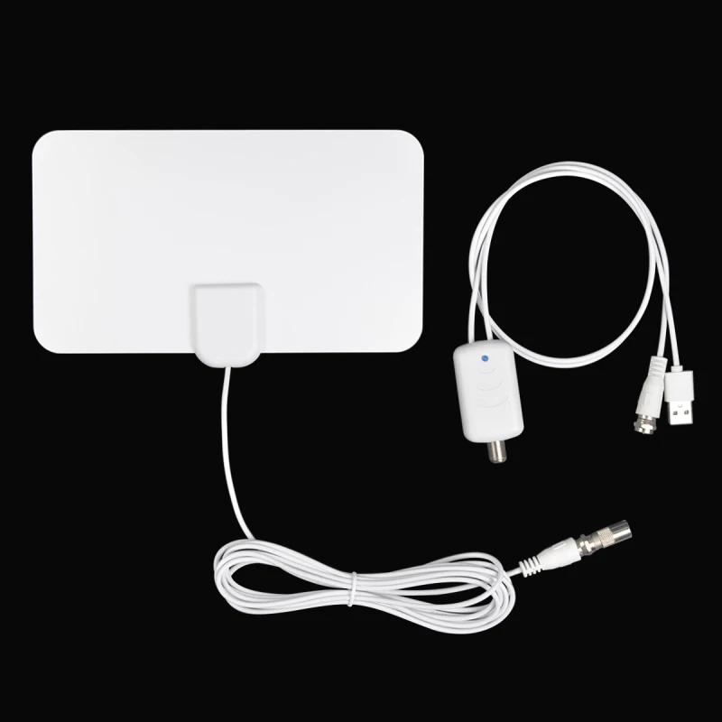 

2021 Indoor 25DB 60 Miles Digital Antena TV Aerial Amplified HDTV Antenna 4K DVB-T2 Freeview Isdb-tb Local Channel Broadcast