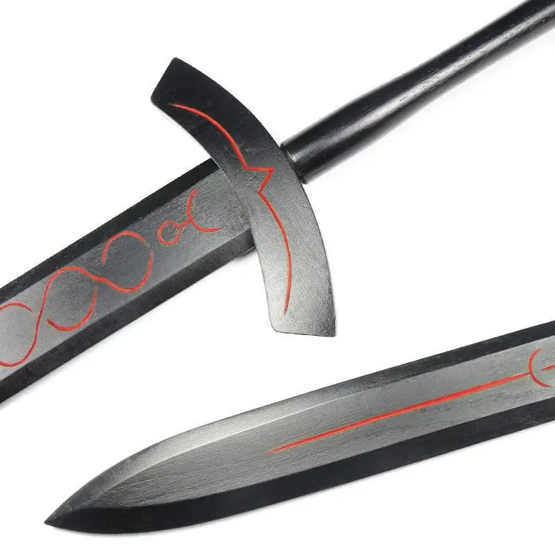 Деревянный меч оружие Alter Saber Аниме Косплей Excalibur игра деревянный самурайский нож