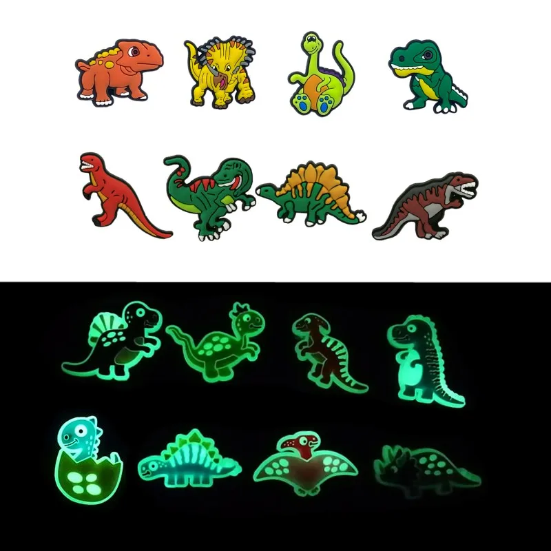 

Подвеска для обуви из ПВХ в виде динозавра, 1 шт., крутые украшения для обуви в виде Стегозавра, аксессуары для Трицератопс, украшения для пля...