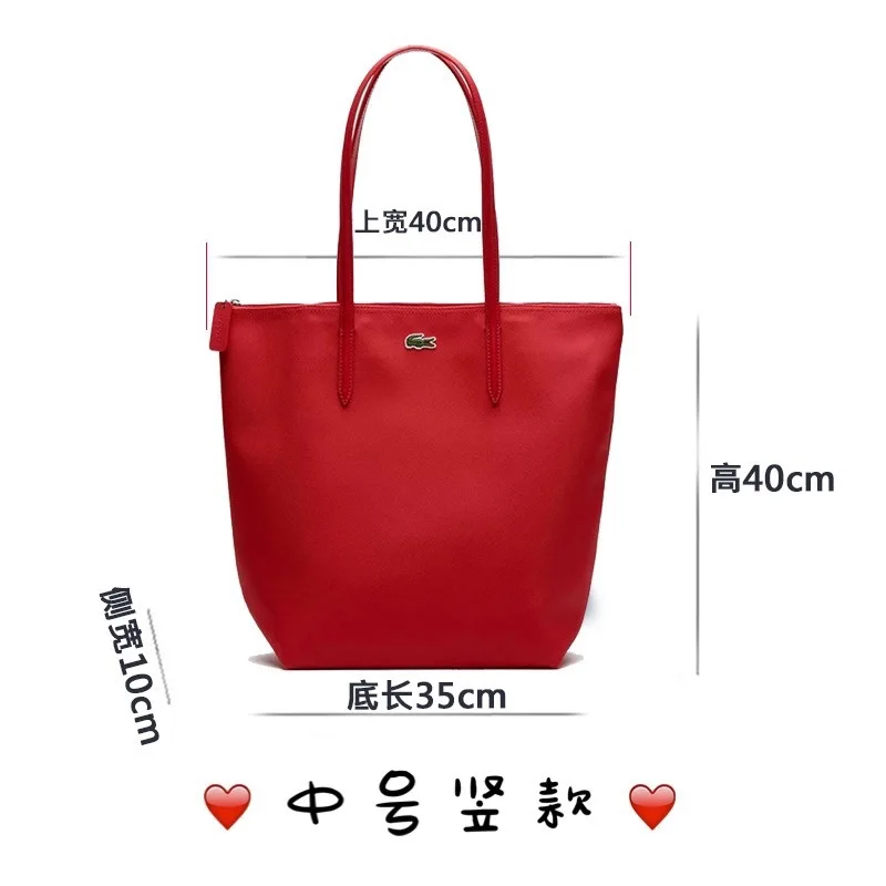 

New French fashion vertical medium crocodile female bag shoulder handbag mommy large capacity shopping bag