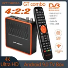 4K Android Smart TV Box GTMEDIA GTCOMBO Цифровой наземный декодер Android9.0 + DVB-S2X  T2  C  ISDBT  J.83B Спутниковый ресивер 4: 2: 2 H.265 10-битный приемник тюнера GTshare CA Card Set Top Box