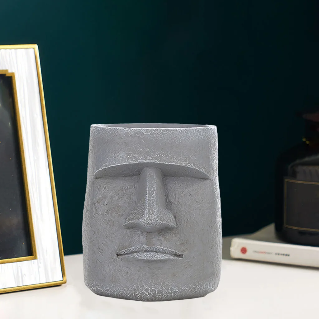 

Резиновая скульптура головы острова Пасхи, ваза