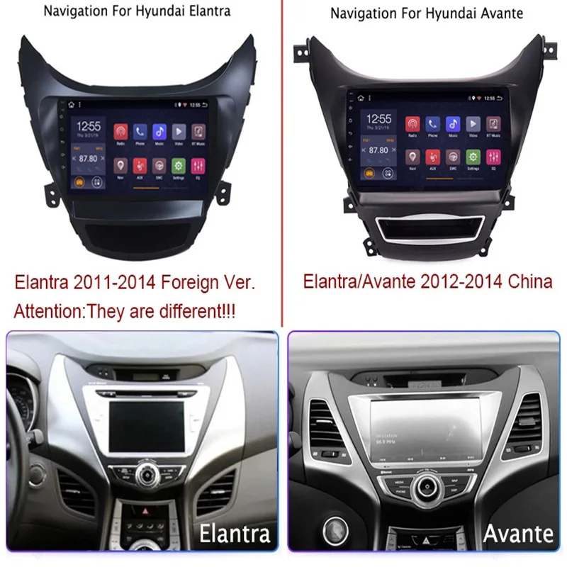 2G ram 32G rom 9 дюймов Android 8 1 Автомобильная dvd навигационная система для hyundai Elantra Avante 2012