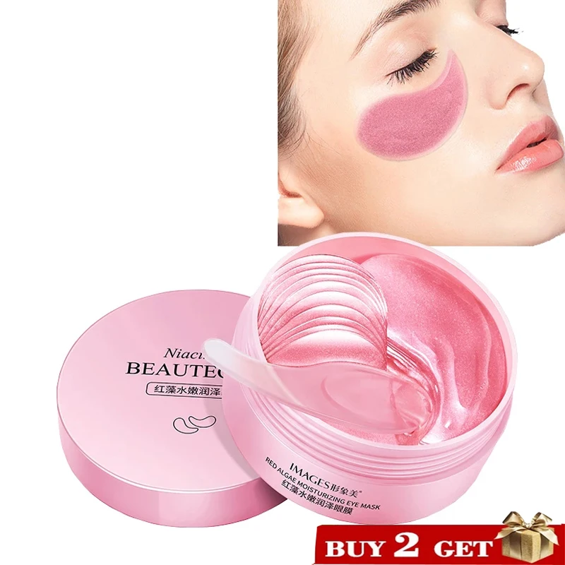 

Hydrogel eye patches with hyaluronic acid and red водорослями red algae moisturizing Eye mask (60 pieces) Anti Wrinkle Eye Bags