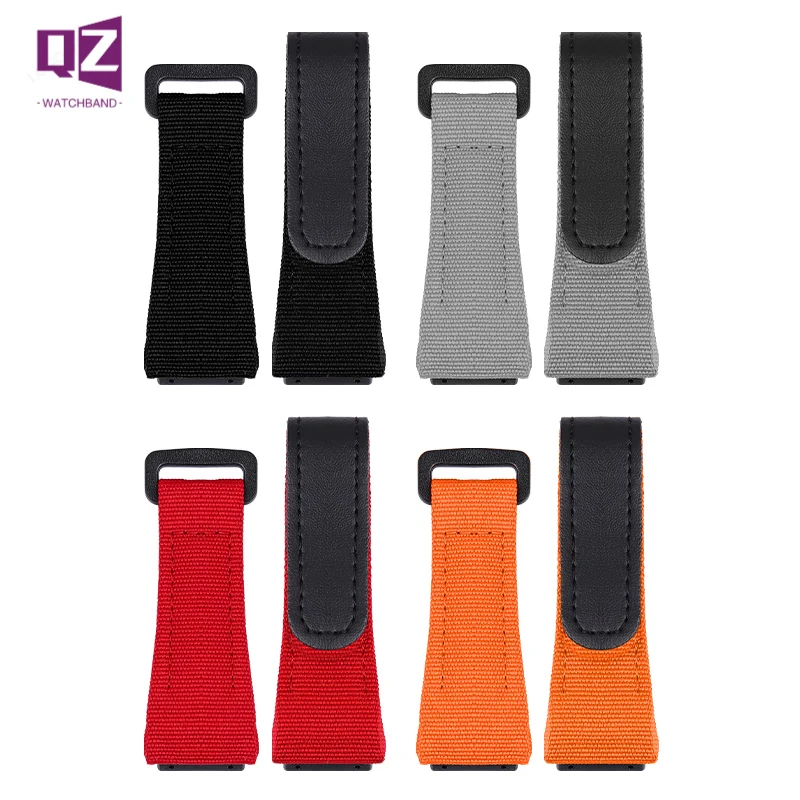 High Quality 25mm Nylon Watchband Canvas Stitching For Richard MILLE Strap Man Watch band Genuine Leather bottom and tools