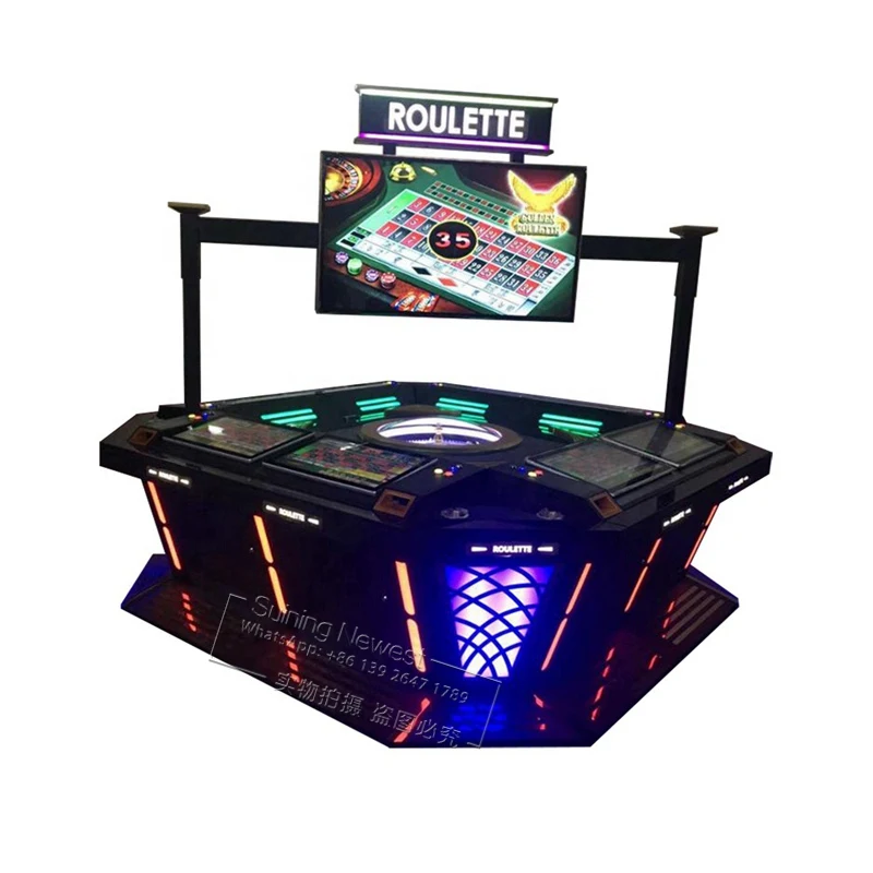 

Game Center Casino Bar 8 Players Gambling Table Jackpot Games High Profit Amusement Electronic Roulette Machine