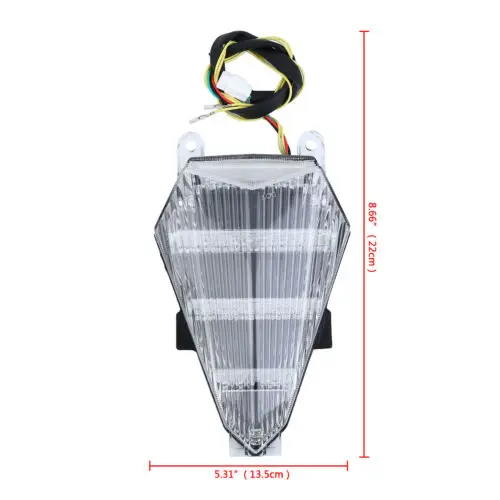 Светодиодный тормозной задний светильник для мотоцикла Стоп Yamaha YZF R6 2008 2014| |