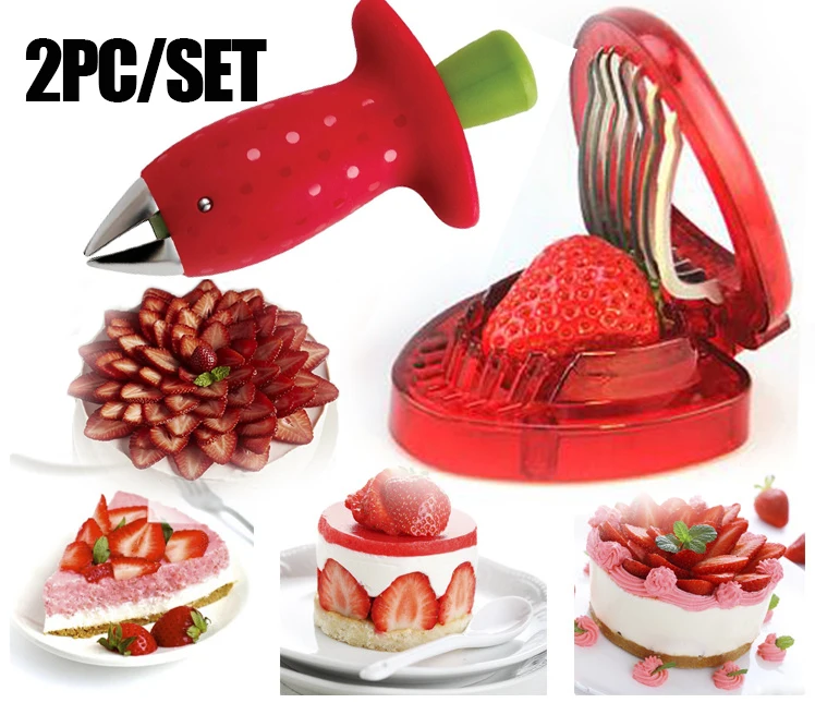 2 шт./компл. нож для резки клубники удаления листьев кухонные приспособления