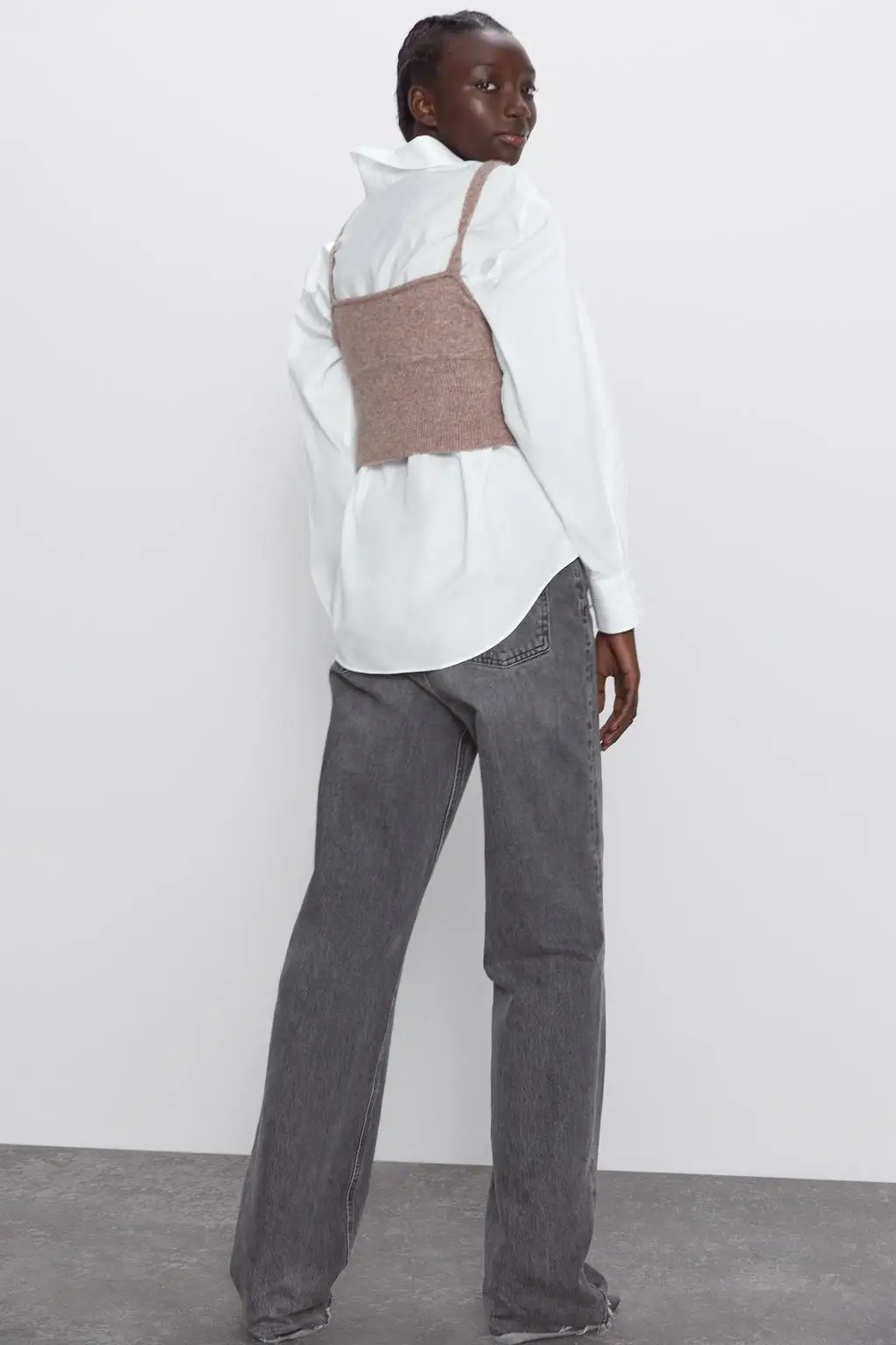 

2021 spring and summer new casual fashion simple and comfortable basic temperament shirt women