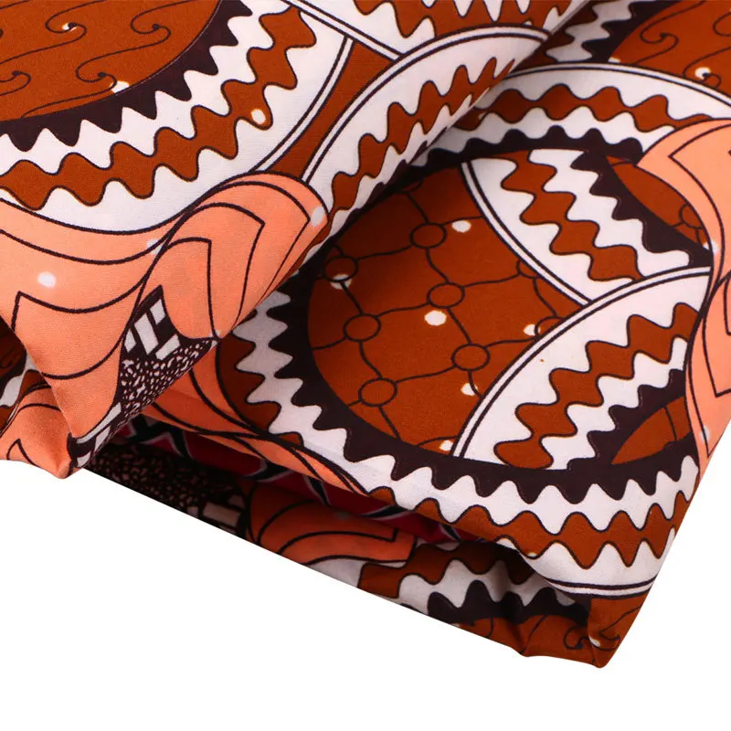 Новая мода 2019 высокое качество Африканский коричневый принт Нигерия Анкара