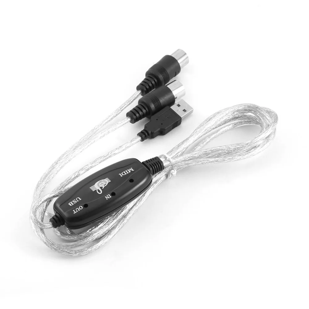 Кабель адаптер с интерфейсом миди USB для клавиатуры электронного барабана