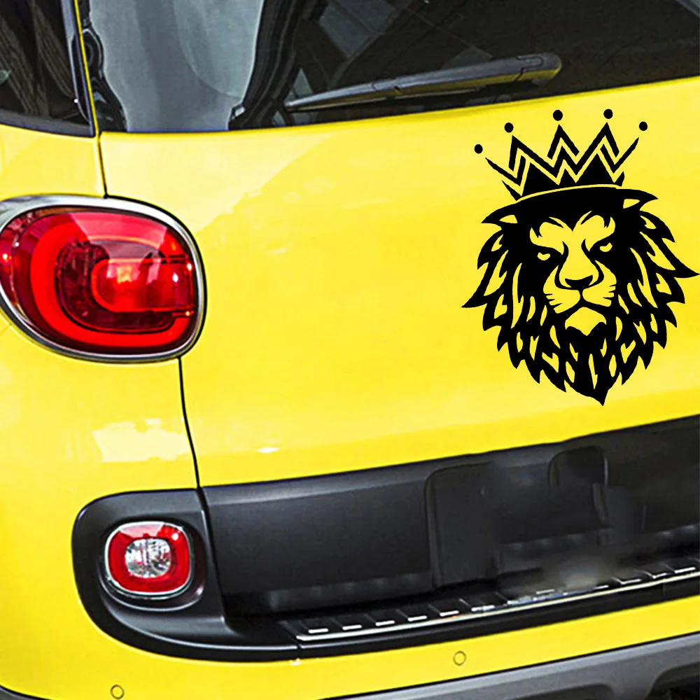 

Fun Lion head Car Sticker Vinyl Cars Decal Custom Window Door Wall Sticker
