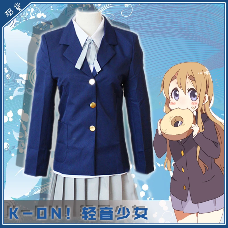 

K-On! Yui Hirasawa Mio Akiyama Cosplay Costume For Halloween Carnival Mask Party Cosplay Props School Uniform Clothing