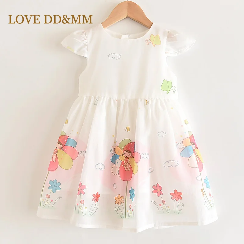 Платья для девочек с надписью LOVE DD &amp MM Новинка 2020 года Милое платье принцессы