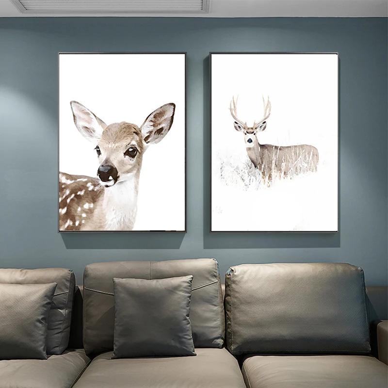 Акварельный Зеленый пейзаж кактус плакаты суккулент скандинавский стиль сад