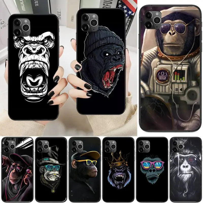 

Monkey Gorilla Phone Case For Iphone 6 6s 7 8 Plus XR X XS XSmax 11 12 Pro Mini Max