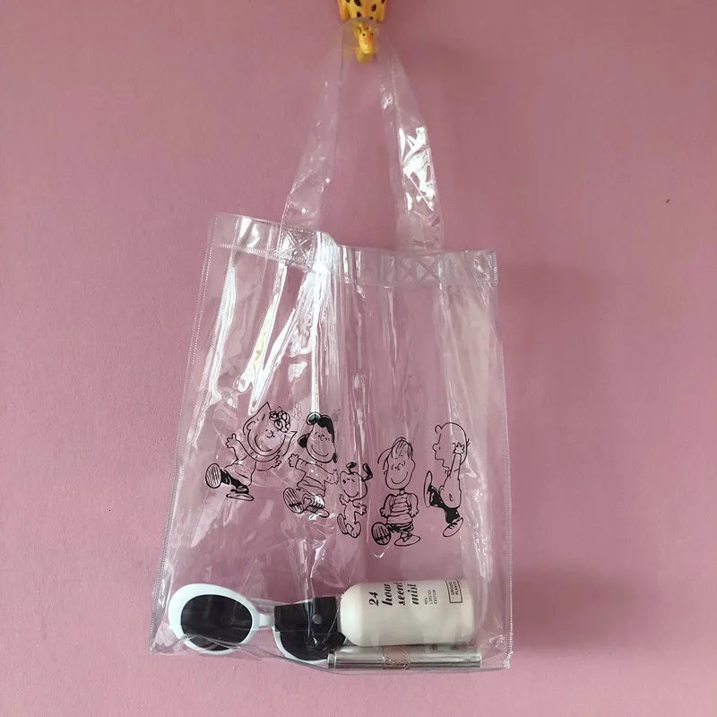 Cheng Pin Ins Rogue Dog монохромный узор snoppys популярные модные пляжные сумки Сумка-карандаш водонепроницаемая сумка-тоут Сумка для документов