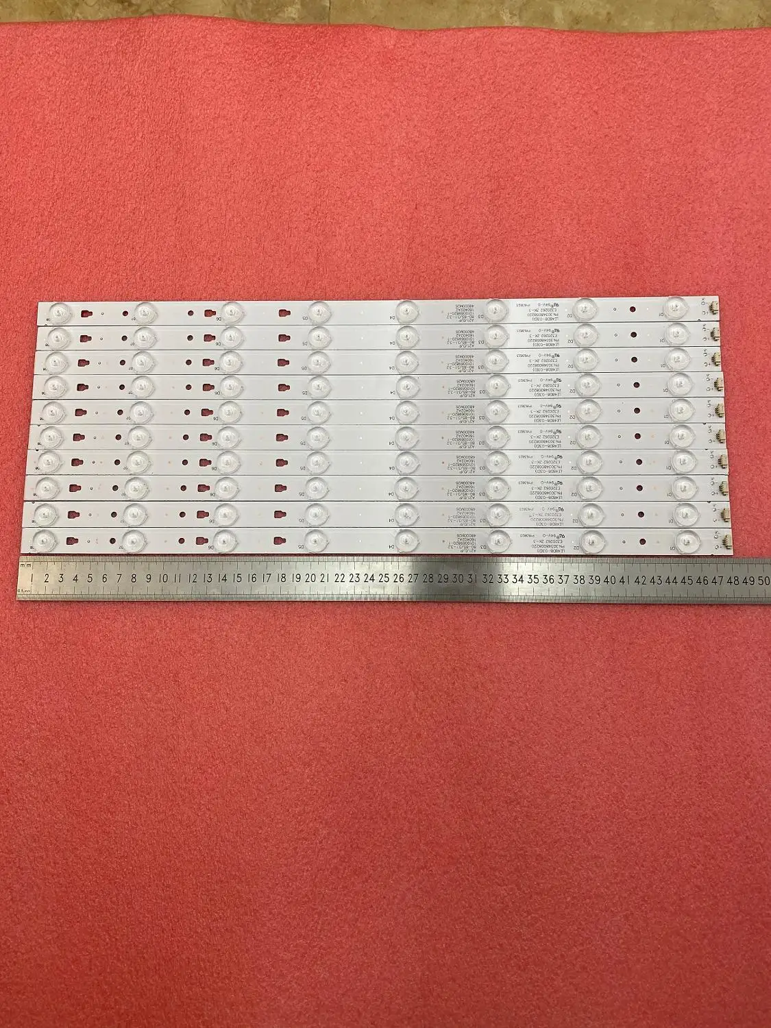 

New 50 PCS/lot 8LED 480mm LED Backlight strip for LE48A31 LED48D08-ZC21AG-01 LED48D8-03 D 30348008220 E320262 4800M26