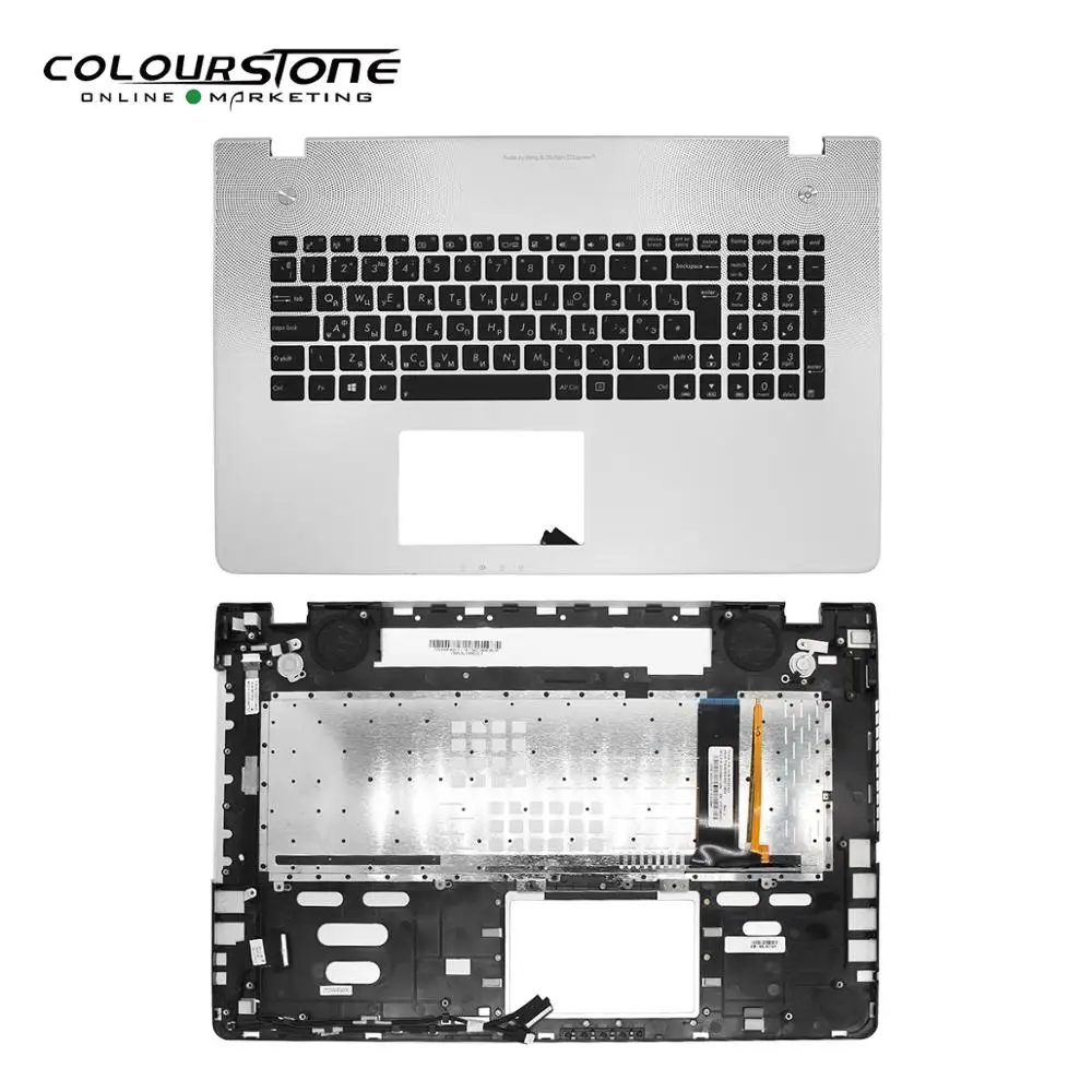 Россия черный с крышкой C клавиатура ноутбука ноутбук RU клавиатура для ASUS N76 клавиатура с подсветкой