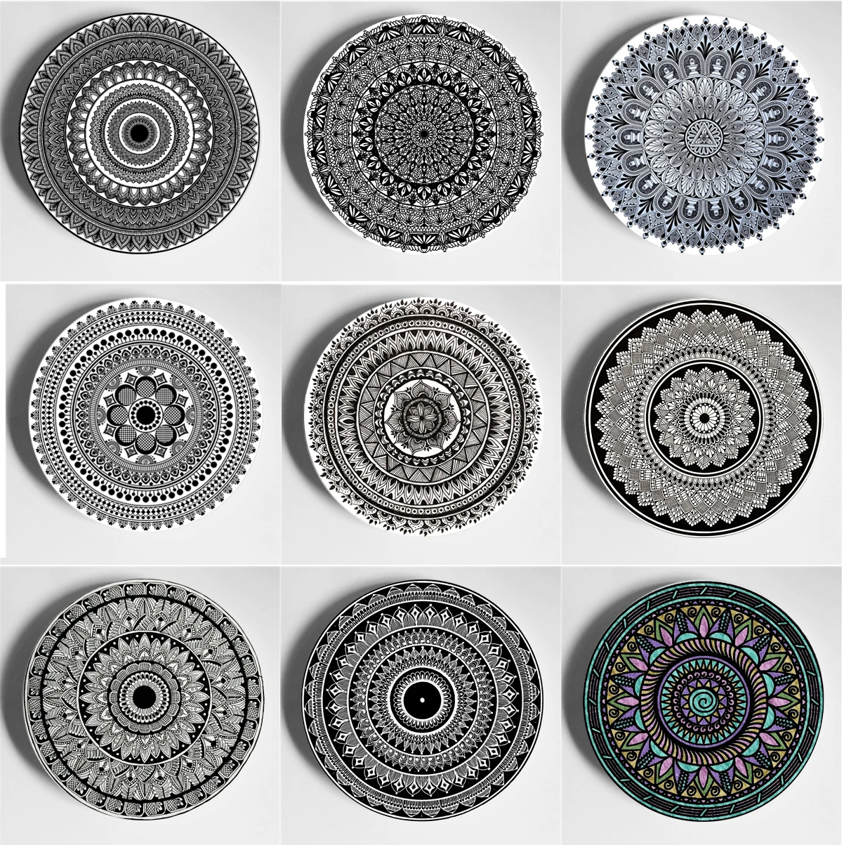 

Delicate Wall Plate Unique Decorative Wall Plate Beautiful Art Decoration Round Ornament Art Plate Home Living Room Studio
