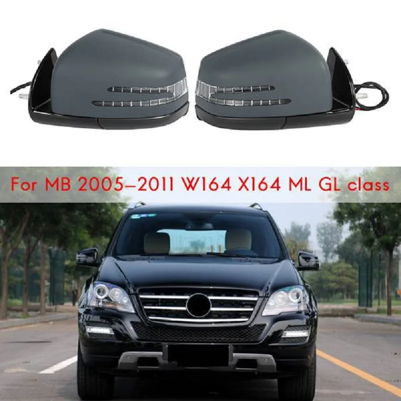 Car Outside Rearview Mirror Assembly For Mercedes ML164 GL W164 ML350 ML300 ML500 GL450 GL320 GL350 GL550 X164 2005-2011