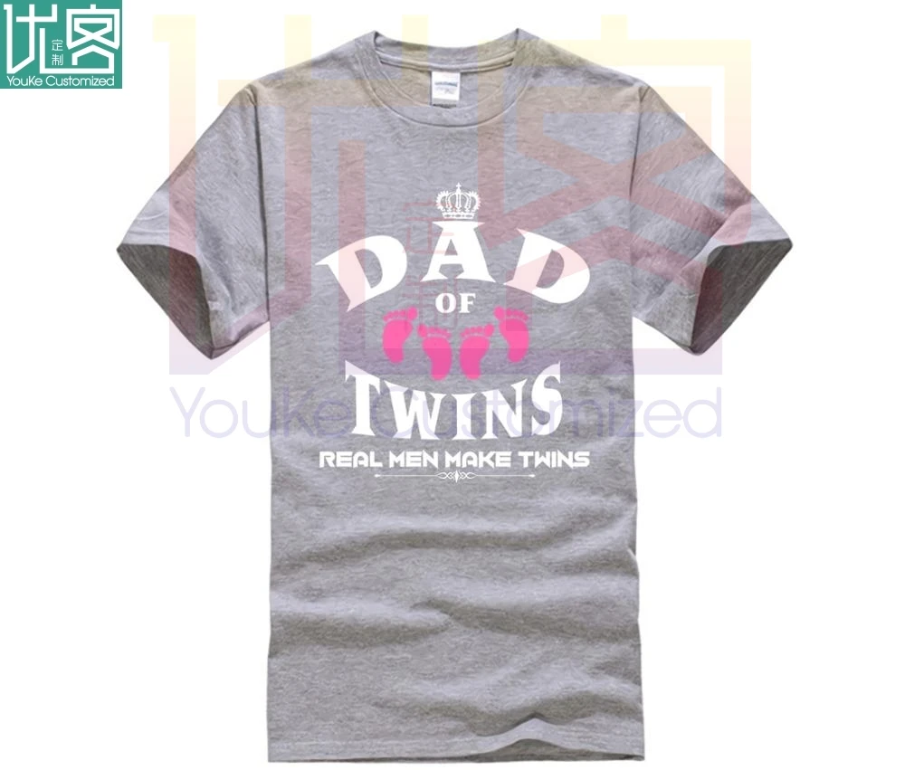 

BBTee DAD OF TWINS Real Men Make Twins New Funny T-Shirt