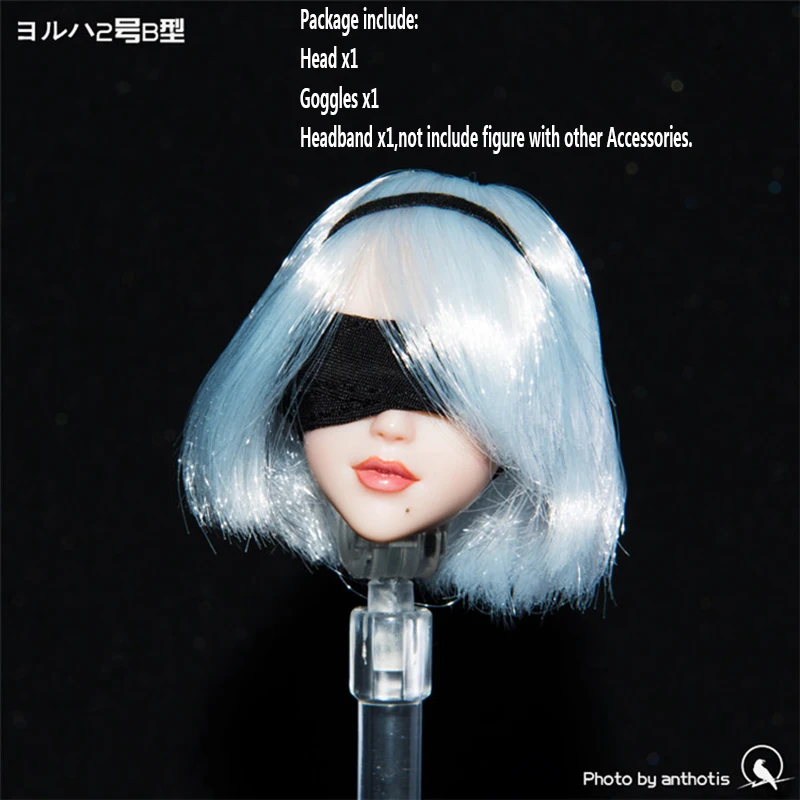 

1/6 Scale Female Accessories Neil Machinery Age 2b Sister Head Sculpt Carving OB Style Can Move Eyes Fit 12" Body Action Figure