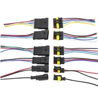 5 sets 10cm 1 5 connectors 123456p line connector harness male and female automotive waterproof plug harness assembly