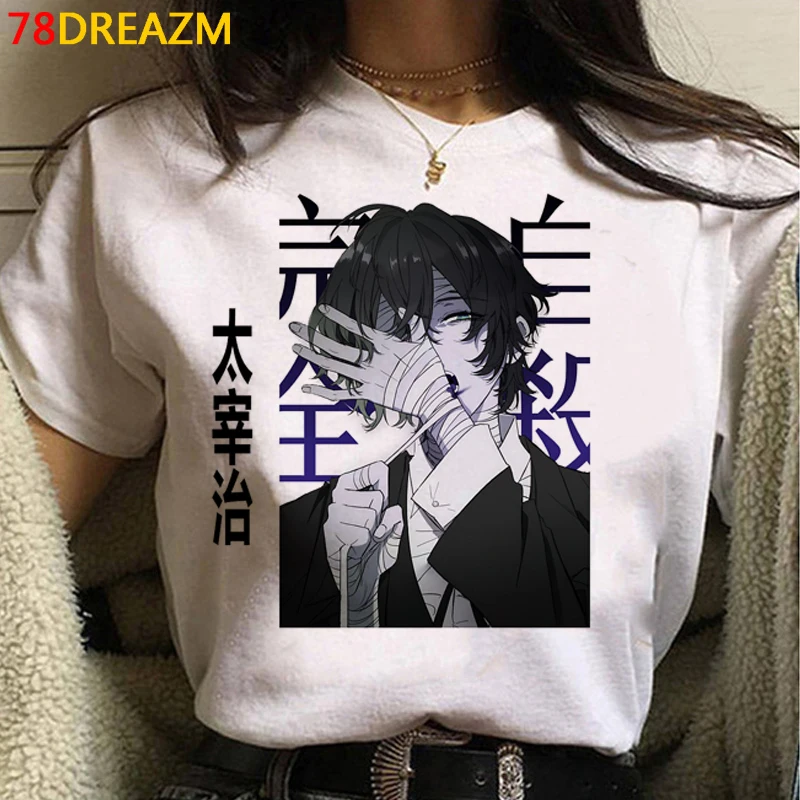 

Bungou бродячие собаки, топы, футболки для мужчин, уличная одежда harajuku kawaii, одежда для пары, летняя верхняя одежда ulzzang