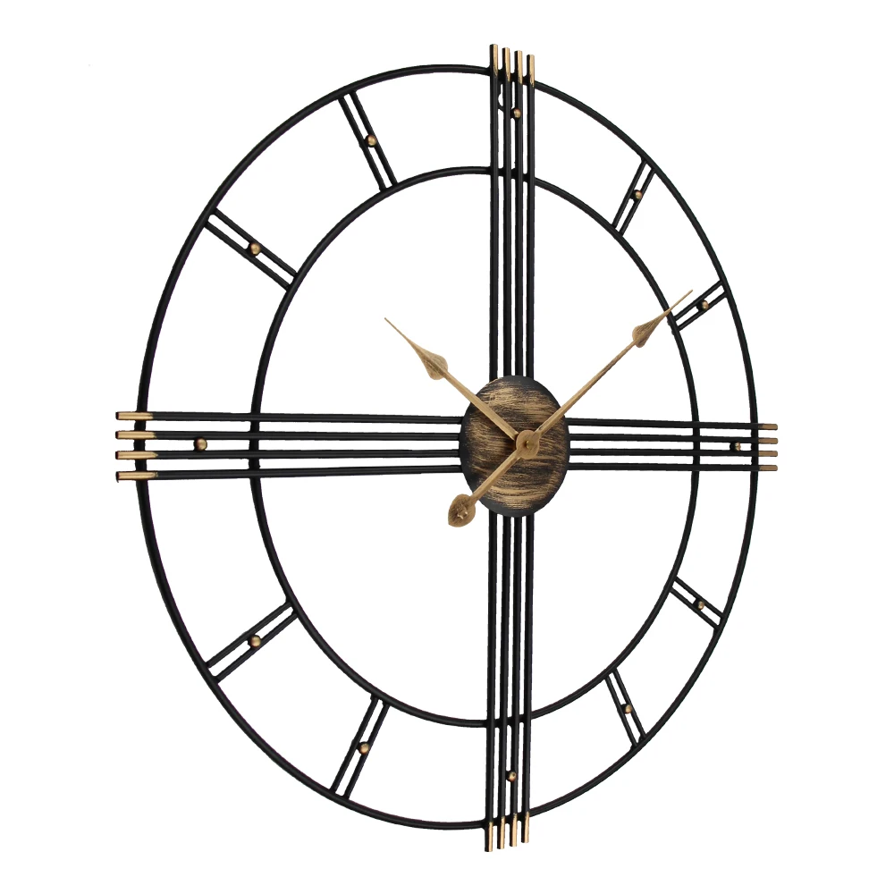 Винтажные настенные часы 50 см металлический 3D Настенный декор украшение для