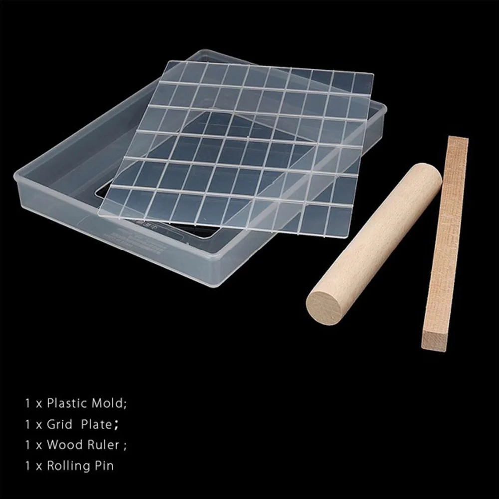 

4pcs/5pcs Non-stick Nougat Diy Mold Candy Chocolate Making Transparent Set Handmade Tool Tray Home Silicone Moulds