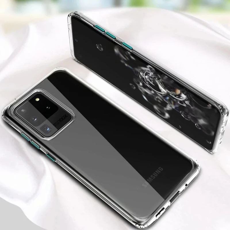 

Funda Transparent Case for Samsung Galaxy S20 Ultra Case S20 Plus S20 Hard PC Shell Shockproof Protective Phone Case Cover Capa