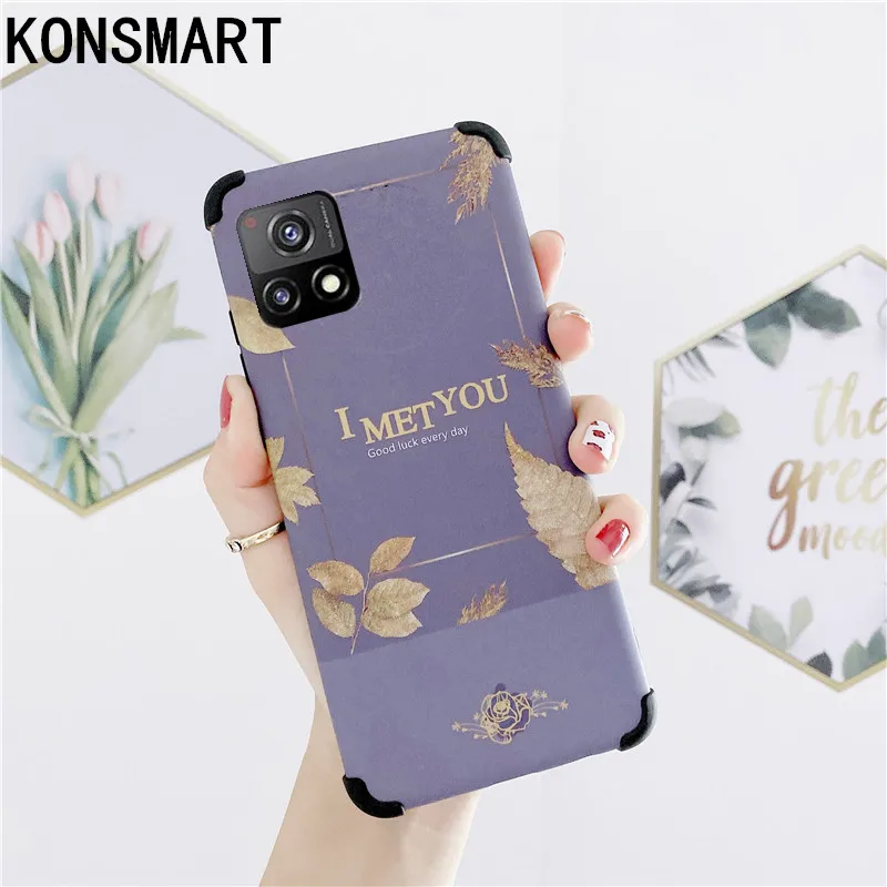 

KONSMART For VIVO Y52s Case Cute Cartoon Phone Cases VIVO Y52S Silicone Soft Flower 6.58" Back Cover