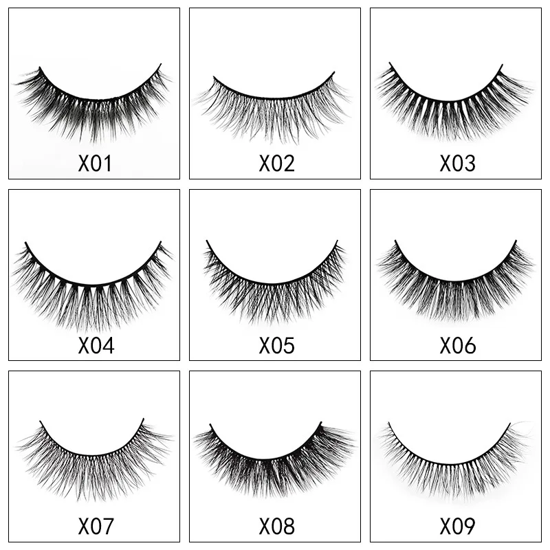New 3/2 pairs natural long false eyelashes fake lashes makeup 3d mink extension eyelash for beauty 3D-X08 | Красота и здоровье