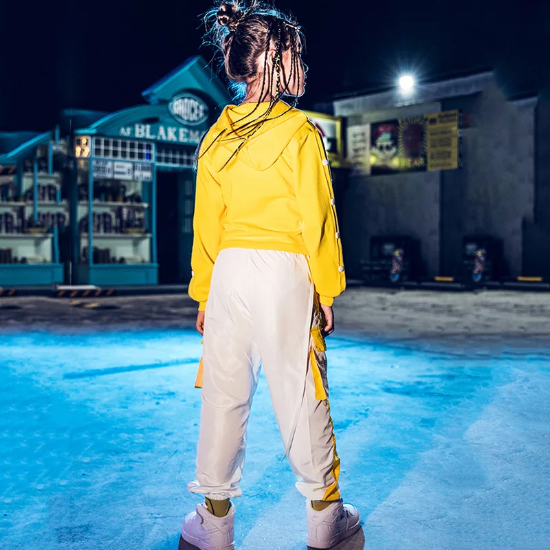 Костюмы в стиле хип хоп для девочек одежда уличного танца детская современных