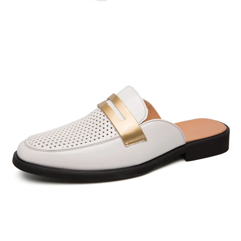 Модная летняя обувь для Для мужчин перетаскивание из искусственной кожи дышащая